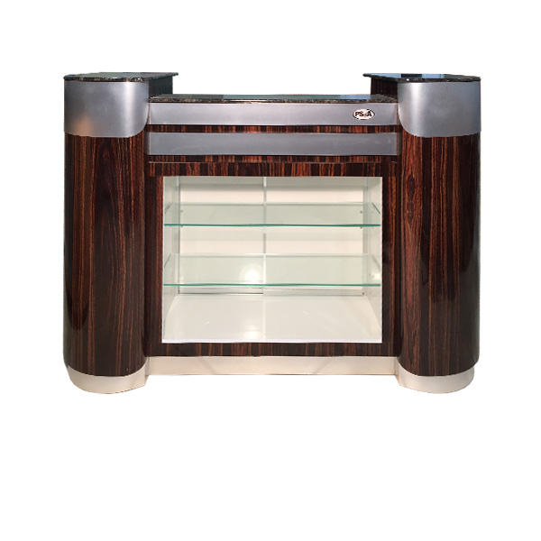 Reception Desk C-108 (Cherry / Aluminum)